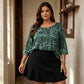 Women's Plus Size Paisley Print Blouse