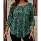 Women's Plus Size Paisley Print Blouse