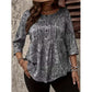 Women's Plus Size Paisley Print Blouse