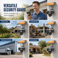 🏠3 lenzen. 0 kabels. 100% gemoedsrust. Drievoudige beveiliging op zonne-energie die elke hoek in de gaten houdt — geen wifi, geen elektriciteitsrekening.