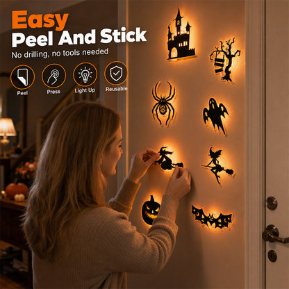 Halloween muurstickers die oplichten in het donker