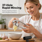 Hoogwaardige knoflookpers met zachte, ergonomische handgreep voor gemakkelijke bediening.