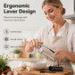 Hoogwaardige knoflookpers met zachte, ergonomische handgreep voor gemakkelijke bediening.