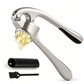 Hoogwaardige knoflookpers met zachte, ergonomische handgreep voor gemakkelijke bediening.