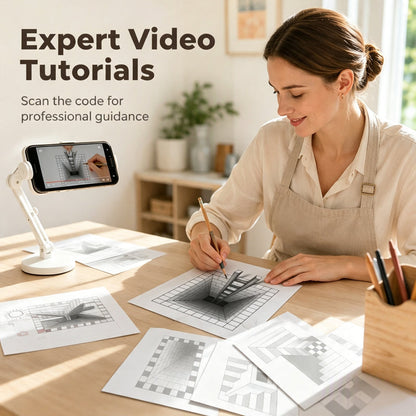 📢📢50% OFF !! ⏰Kids 3D Stereoscopic Tracing Drawing Book with Coloring and Paper Cutting Activities