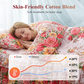 🌸 -50% ! 🛏️ 3-Delig Bloemen Bedrok Set met Ruches – Hoogdichtheid Katoenmix – 5 Maten – Bedrok + 2 Kussenslopen voor Slaapkamer 🌷