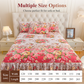 🌸 -50% ! 🛏️ 3-Delig Bloemen Bedrok Set met Ruches – Hoogdichtheid Katoenmix – 5 Maten – Bedrok + 2 Kussenslopen voor Slaapkamer 🌷