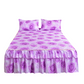 🌸 -50% ! 🛏️ 3-Delig Bloemen Bedrok Set met Ruches – Hoogdichtheid Katoenmix – 5 Maten – Bedrok + 2 Kussenslopen voor Slaapkamer 🌷