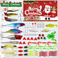 Christmas Fishing Lure Advent Calendar Blind Box Set with Minnow Popper Spoons