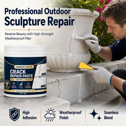 🧱✨ 50% KORTING! Barsten in tuinbeelden of muren? Deze weerbestendige repairpasta vult scheuren in één keer strak wit – hecht direct, overleeft elke winter en verweert nooit!