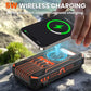 20000mAh zonne-energie powerbank met LED-zaklamp