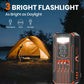 20000mAh zonne-energie powerbank met LED-zaklamp