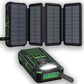 20000mAh zonne-energie powerbank met LED-zaklamp