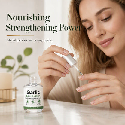 Garlic Nail Polish for Strengthening Brittle Damaged Nails 15ml