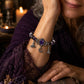 Gotische paarse strass Halloween-armband