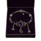 Gotische paarse strass Halloween-armband