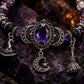 Gotische paarse strass Halloween-armband