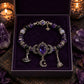 Gotische paarse strass Halloween-armband