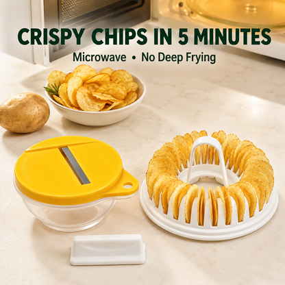 DIY Magnetron Aardappelchipmaker met Snijder & Kom Set