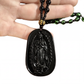 Ketting met kralen en hanger van religieuze figuur