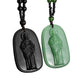 Ketting met kralen en hanger van religieuze figuur