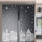 📢📢  1+1 gratis⏰🎄 Kerststad raamstickerset