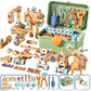 🧰 50% KORTING – Educatieve Bouwset voor Kinderen | 124+ Onderdelen met Elektrische Boor & Opbergbox | Bouwen, Schroeven & Creatief Spelen