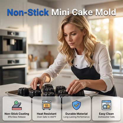 🎃 50% korting! Pompoencakevorm met antiaanbaklaag – gemaakt van hoogwaardig koolstofstaal met een superieure antiaanbaklaag, waardoor de cakes er elke keer perfect uitkomen. Geen gebroken cakes meer – alleen maar perfecte pompoenvormige lekkernijen! 🍰✨