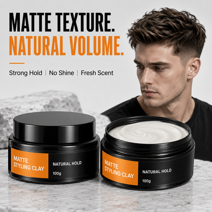 💇‍♂️ Lichte Haarstyling Clay voor Mannen met Sterke Hold 🔥