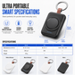 Draagbare magnetische draadloze powerbank van 1800 mAh voor smartwatches