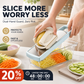 Multi-Functional Vegetable Slicer with Drain Basket