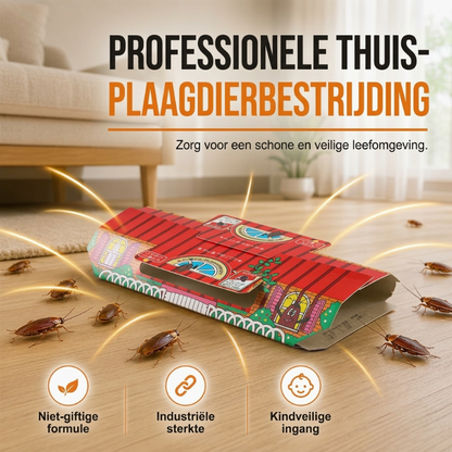 2+1 GRATIS – 3-delige Kakkerlakkenval – Niet-Giftige Lokdoos voor Keuken, Badkamer & Andere Ruimtes