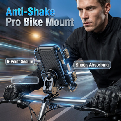 Anti-Shake Bike & motorfiets Phone Mount