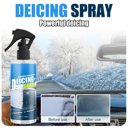 Snelwerkende auto-ontdooispray