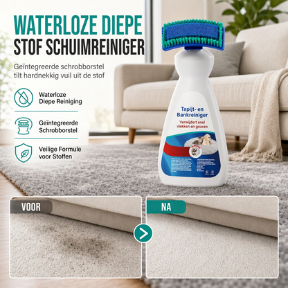 🧼 Waterloze reiniger voor textiel en tapijt