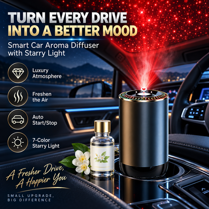 Slimme autodiffuser met sterrenprojectie