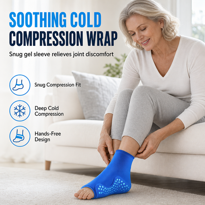 📢 50% KORTING! ✨ Verkoelende enkelbandage met gel – Flexibele pasvorm & compressie die je eenvoudig aantrekt, voor dagelijks comfort ❤️