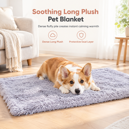 🔥FLASH SALE🔥 Zachte Pluche Dubbellaagse Deken – Diepe Pluche Vezels, Kalmerende Warmte – Beschermt Meubels – Wasbaar, Veelzijdig – S, M of L – 6 Kleuren! 🐾✨