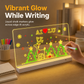 Oplaadbaar, verlicht acryl-whiteboard met ledverlichting – uitwisbaar notitiebord met standaard voor berichten of prijsaanduidingen
