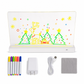 Oplaadbaar, verlicht acryl-whiteboard met ledverlichting – uitwisbaar notitiebord met standaard voor berichten of prijsaanduidingen