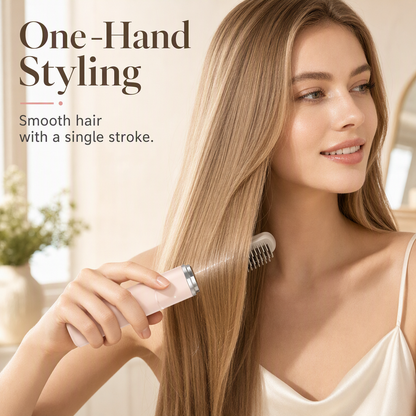 2-in-1 draadloze stijltang- en krulkam
