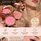 Flower Knows Strawberry Rococo Embossed Blush, Mauve Berry Rose Matte Powder Blush voor de wangen, opbouwbare en blendbare gezichtsmake-up